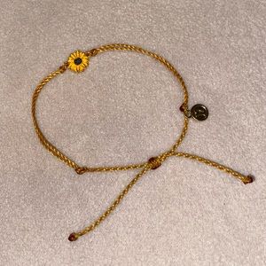 Pura Vida Sunflower Charm Bracelet